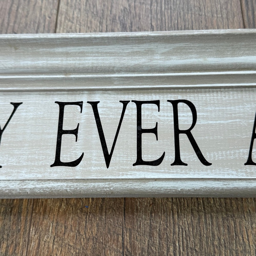 Happily Ever After Wood Sign Farmhouse Wedding Wall Decor Driftwood Designs - Picture 12 of 16